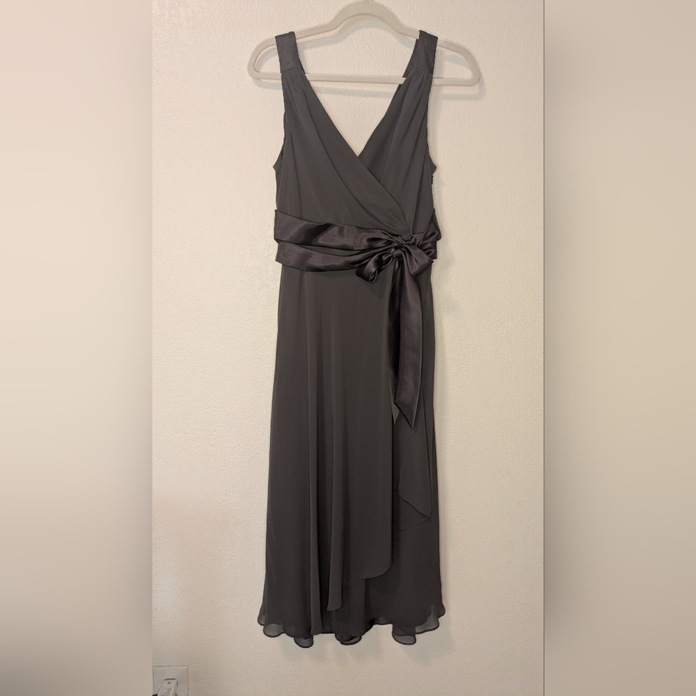 Evan Picone Elegant Black Sleeveless Dress - Picture 6 of 11